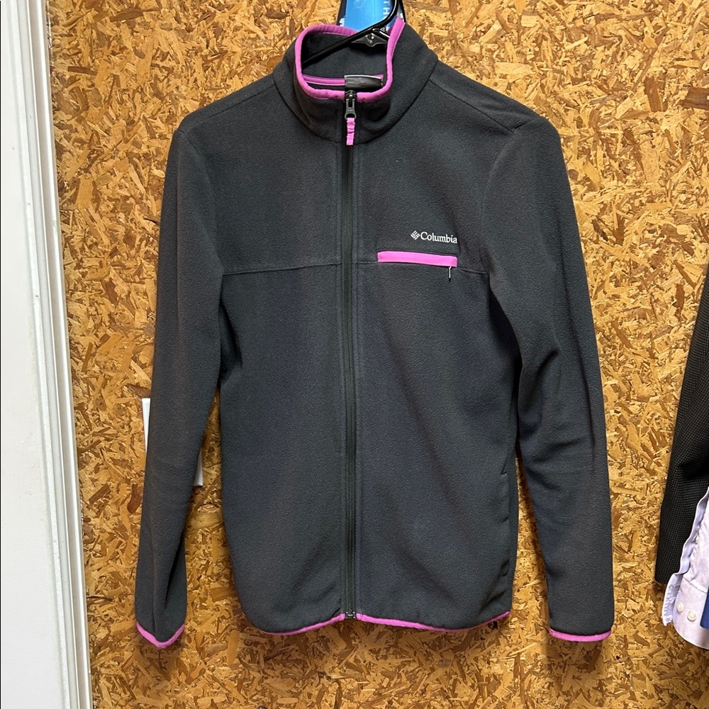 Columbia Women’s Gray and Pink Fleece Jacket